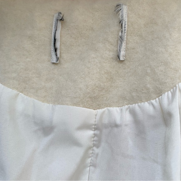 Pushbutton Boucle Cream With Orange Trim Snap Button Collarless Blazer Large - Picture 10 of 12